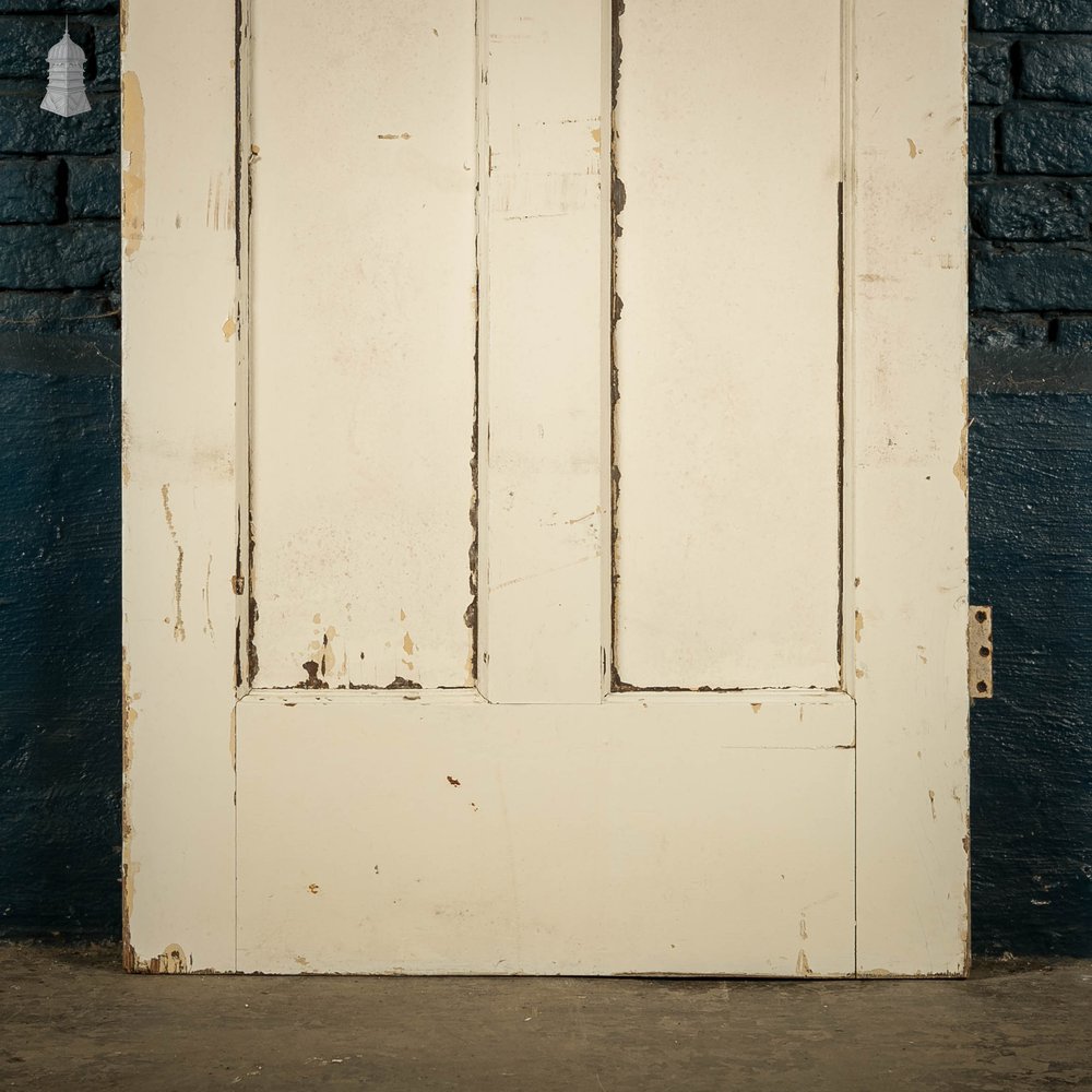 Pine Panelled Door, 4 Panel White Painted