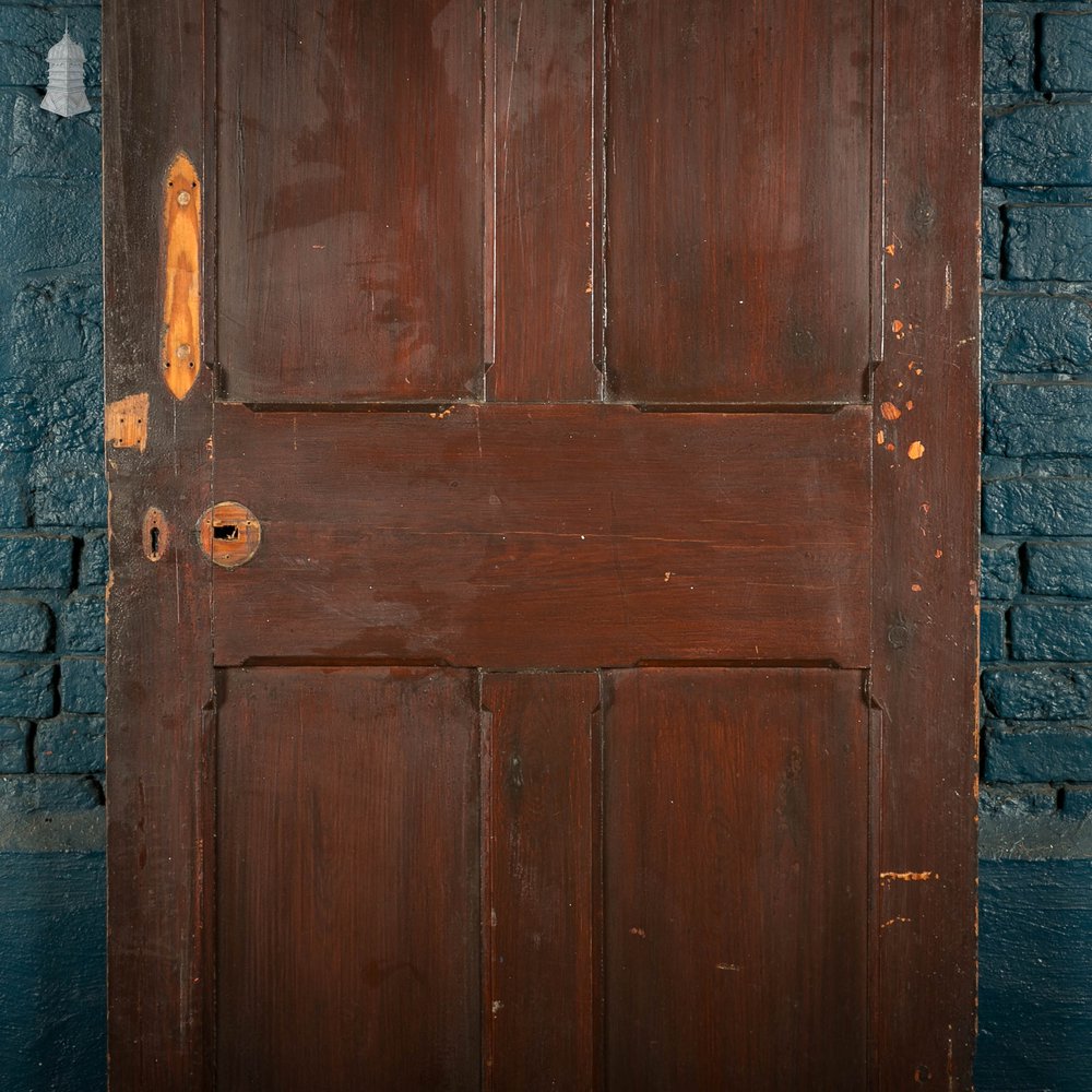 Pitch Pine Panelled Door, 4 Panel