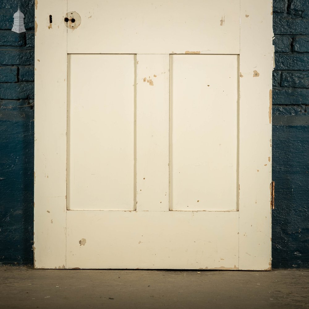 Pine Panelled Door, 4 Panel White Painted