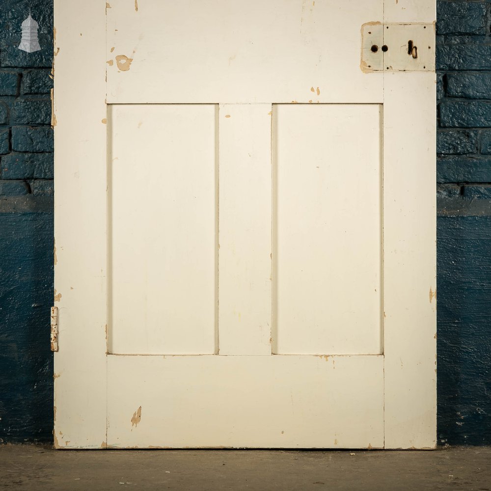 Pine Panelled Door, 4 Panel White Painted