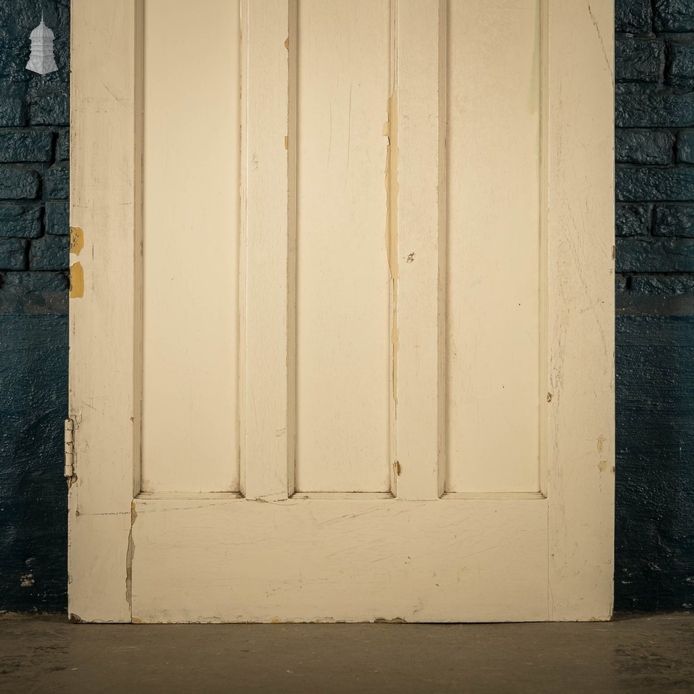 Pine Panelled Door, Moulded 6 Panel, White Painted