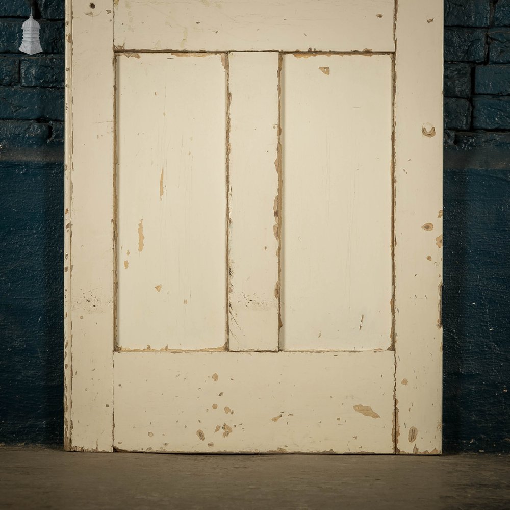 Panelled Cupboard Door, White Painted Pine 4 Panel Door