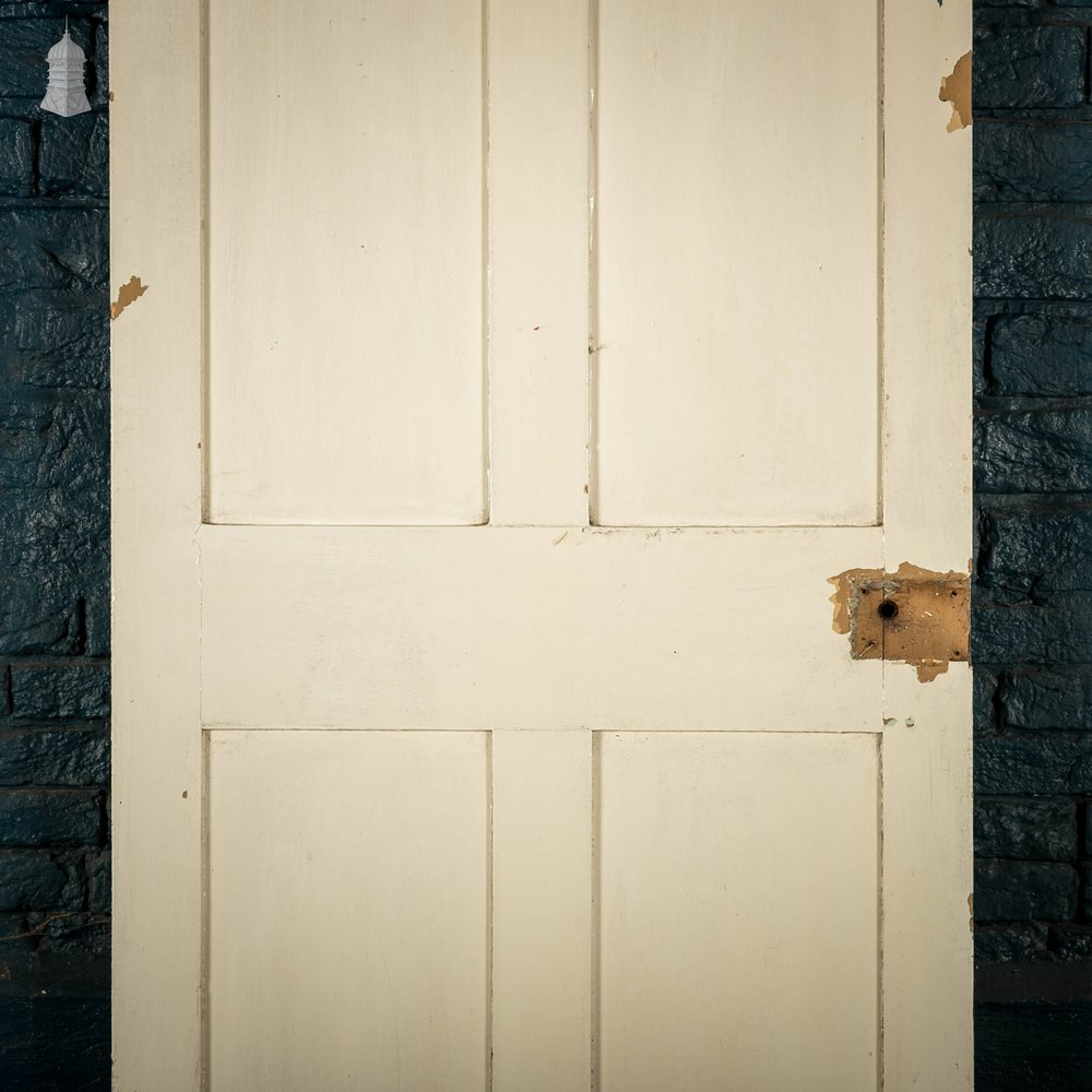 Pine Panelled Door, 4 Panel White Painted