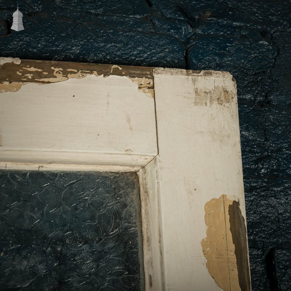 Half Glazed Door, Fitted with Textured Glass and Mouldings