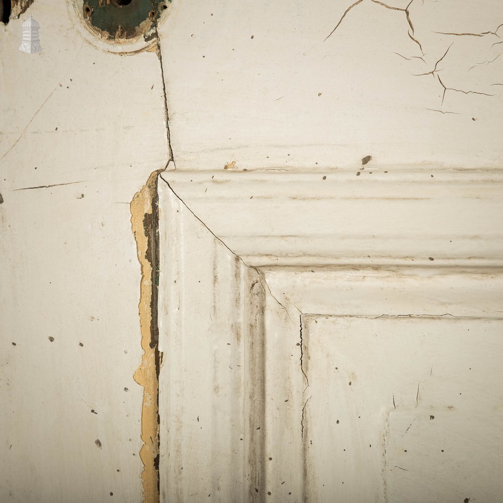 Half Glazed Door, Fitted with Textured Glass and Mouldings