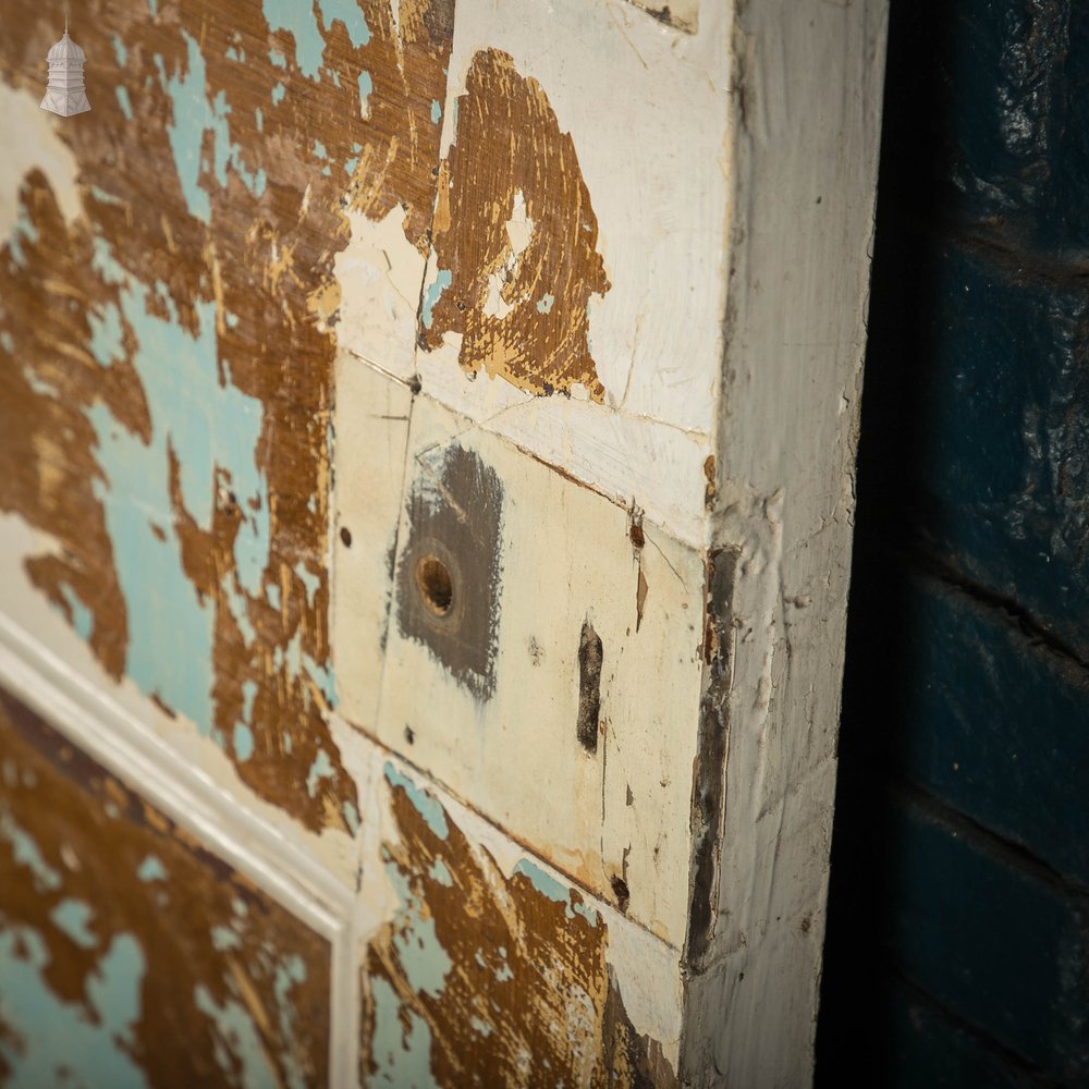 Half Glazed Door, Fitted with Textured Glass and Mouldings