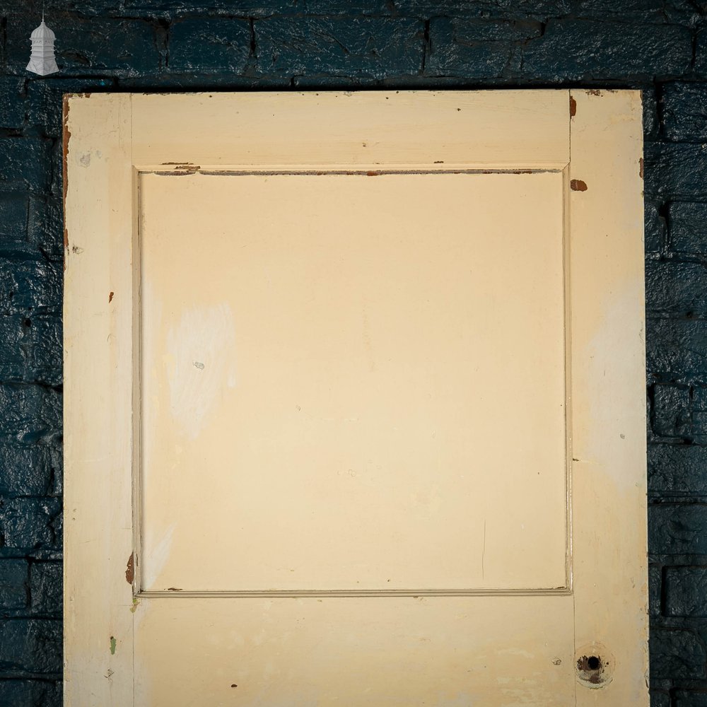 Pine Panelled Door, 1 over 3 Panel White Painted 1930’s Style Door