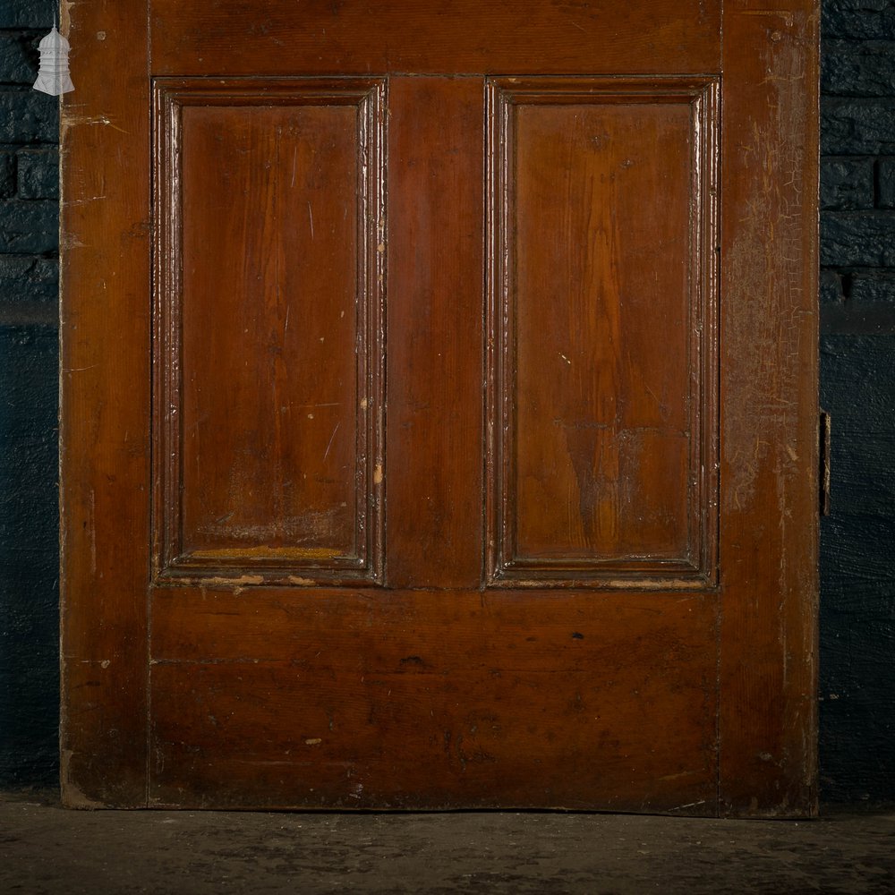 Half Glazed Door, 3 Panel with Floral Textured Glass