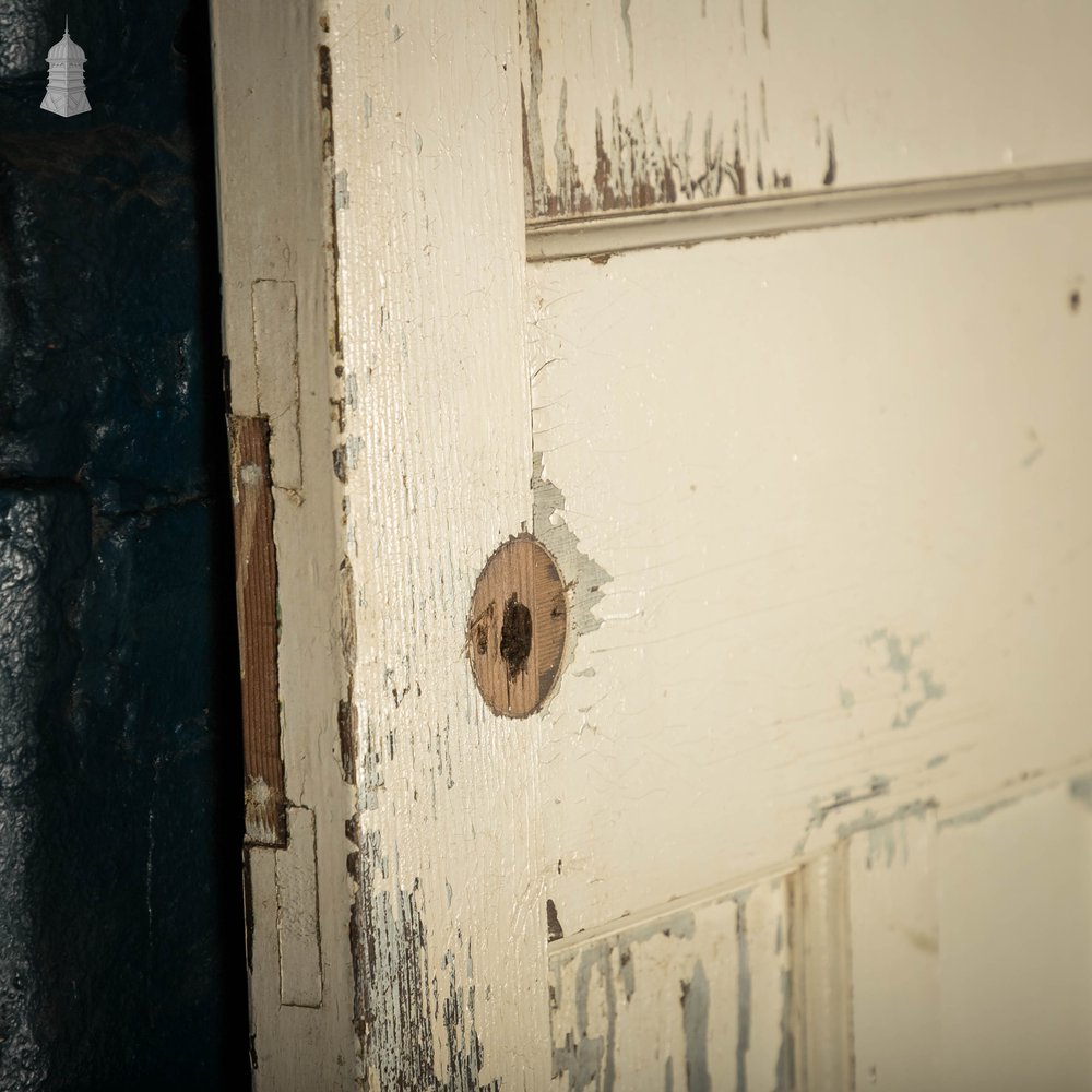 1930’s Style Door, 1 over 3 Panelled Door, White Painted Finish