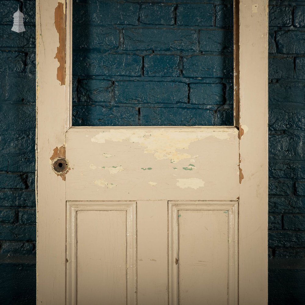 Half Glazed Door, Moulded Panelled Pine