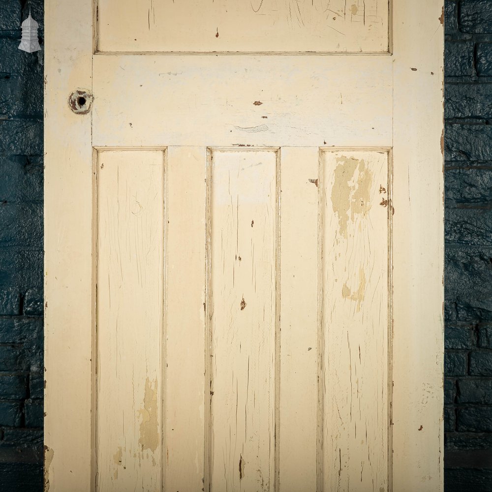 1930’s Style Door, 1 over 3 Panelled Door, White Painted Finish