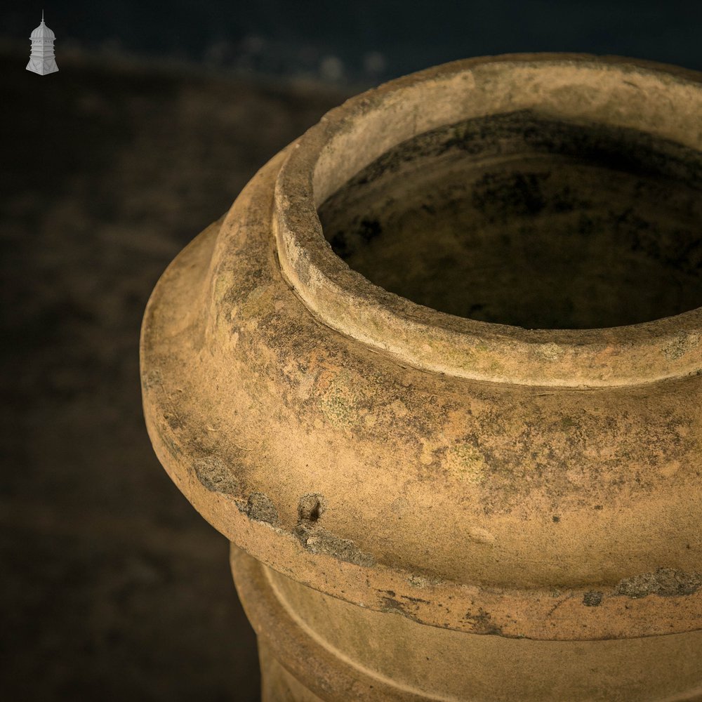 Barley Twist Chimney Pot, Buff Victorian