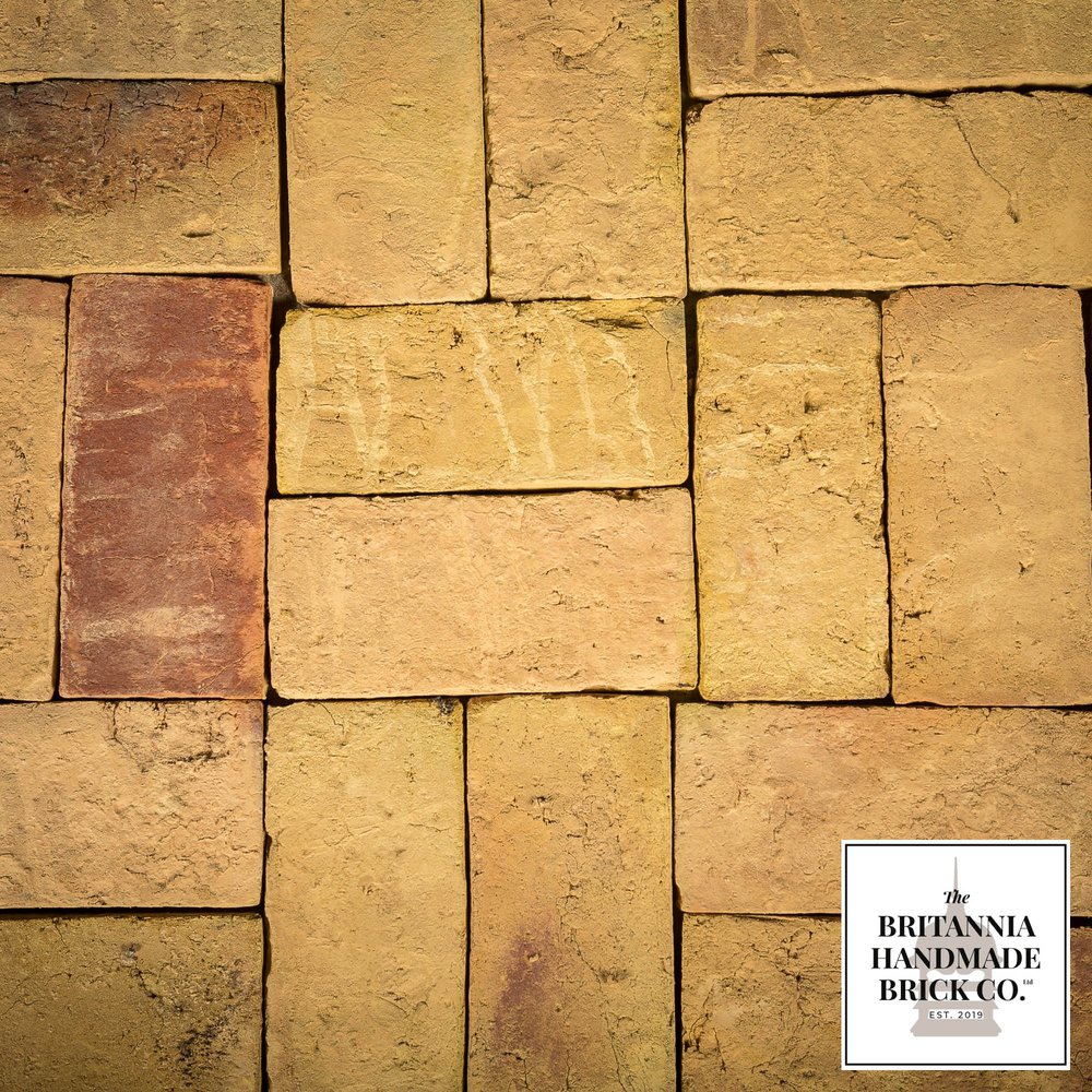 Handcut Floor Bricks, Buff Britannia Bricks 9 x 4.5   Batch of 1140