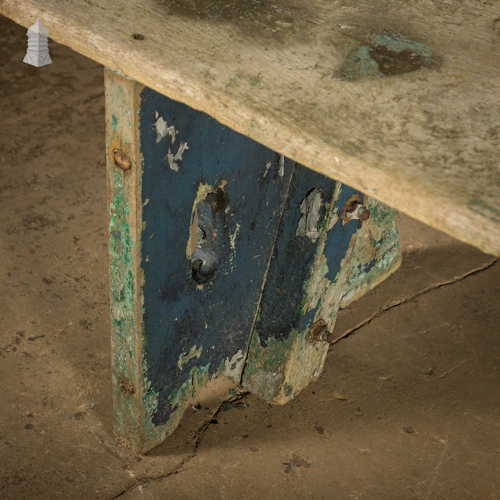 Teak Garden Bench, Early 20th C, Weathered