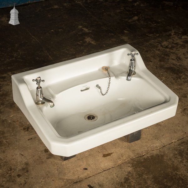 White Pyramid Sink, Vintage