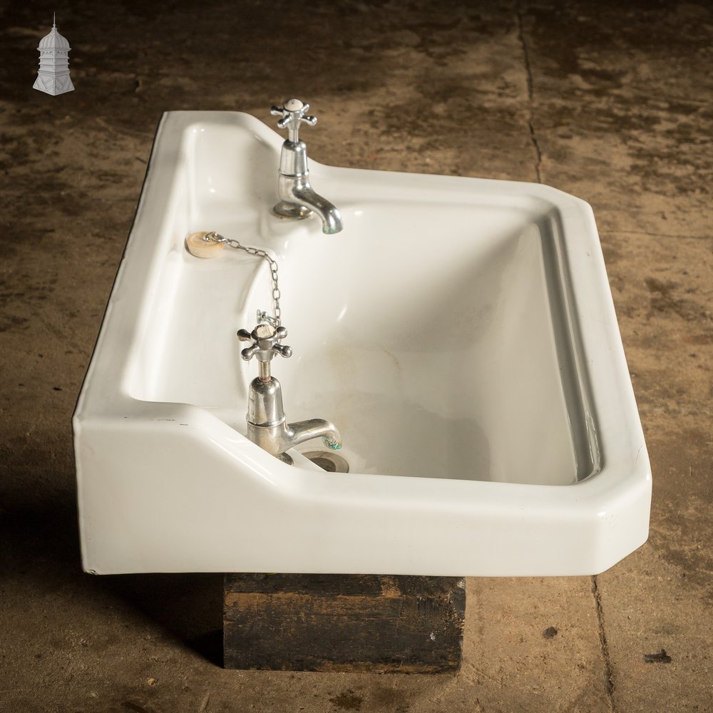 White Pyramid Sink, Vintage