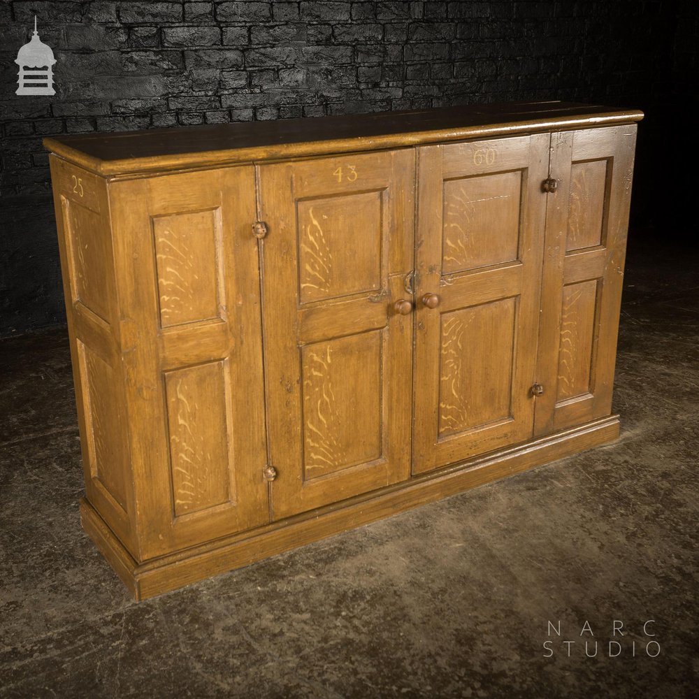 NARC STUDIO Scumble Glazed ‘Ebenezer Sideboard’ Built From Pew Components Dated 1868