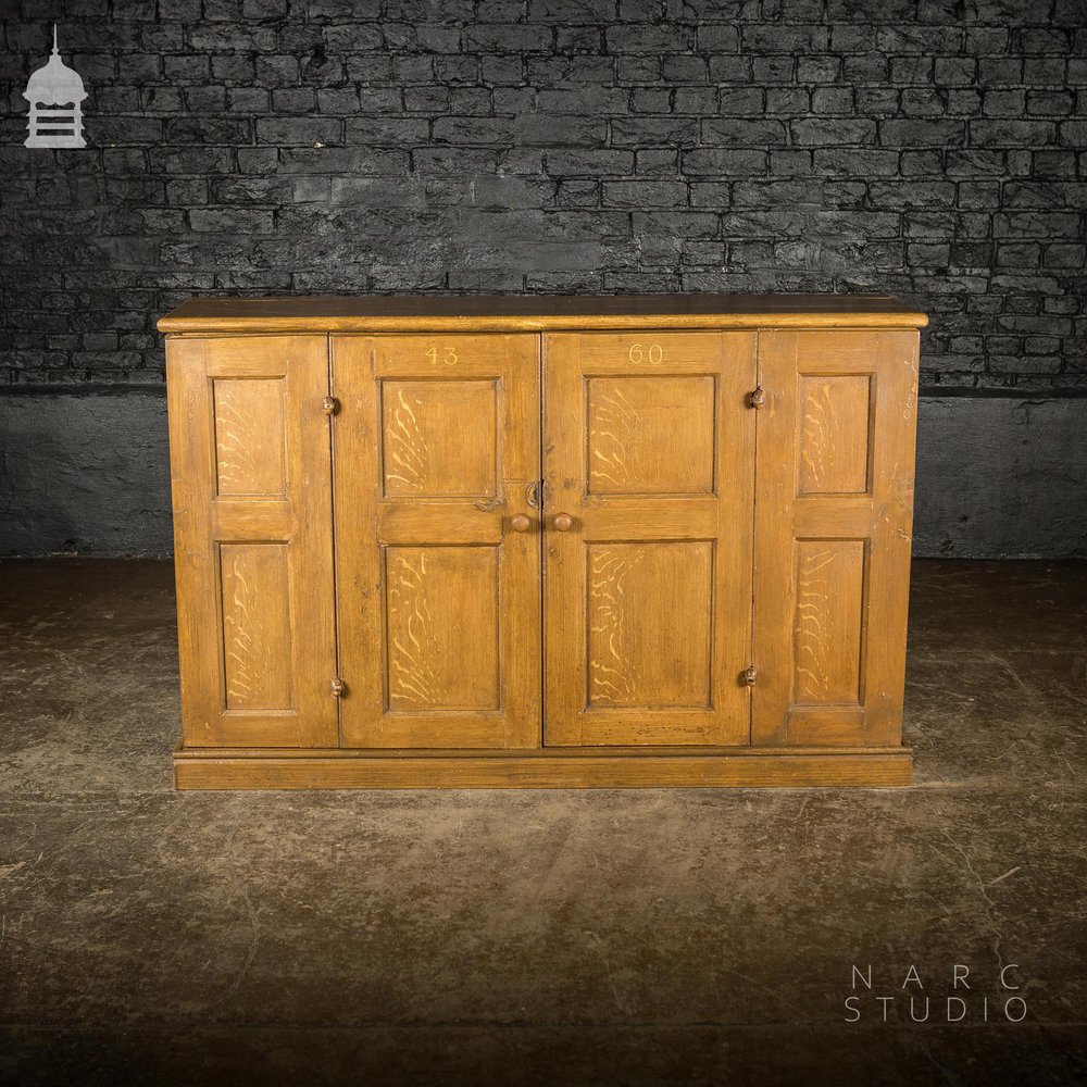 NARC STUDIO Scumble Glazed ‘Ebenezer Sideboard’ Built From Pew Components Dated 1868