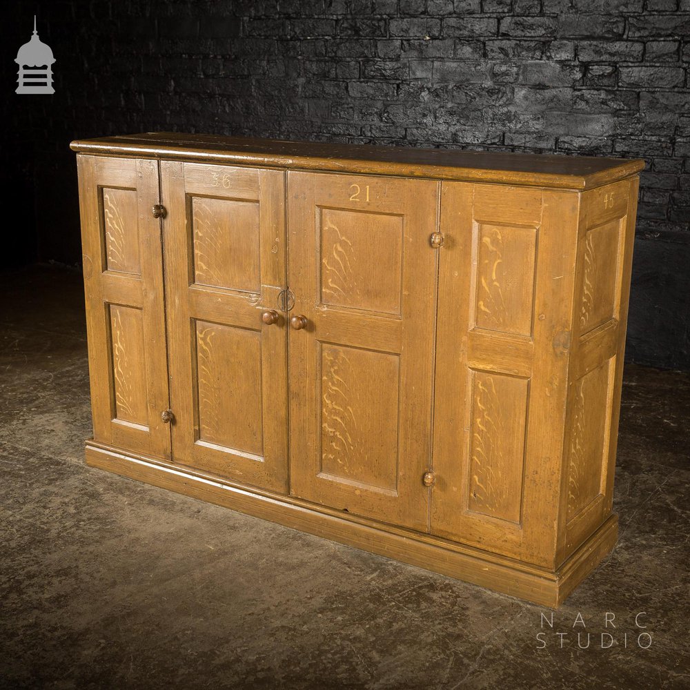 NARC STUDIO Scumble Glazed ‘Ebenezer Sideboard’ Built From Pew Components Dated 1868