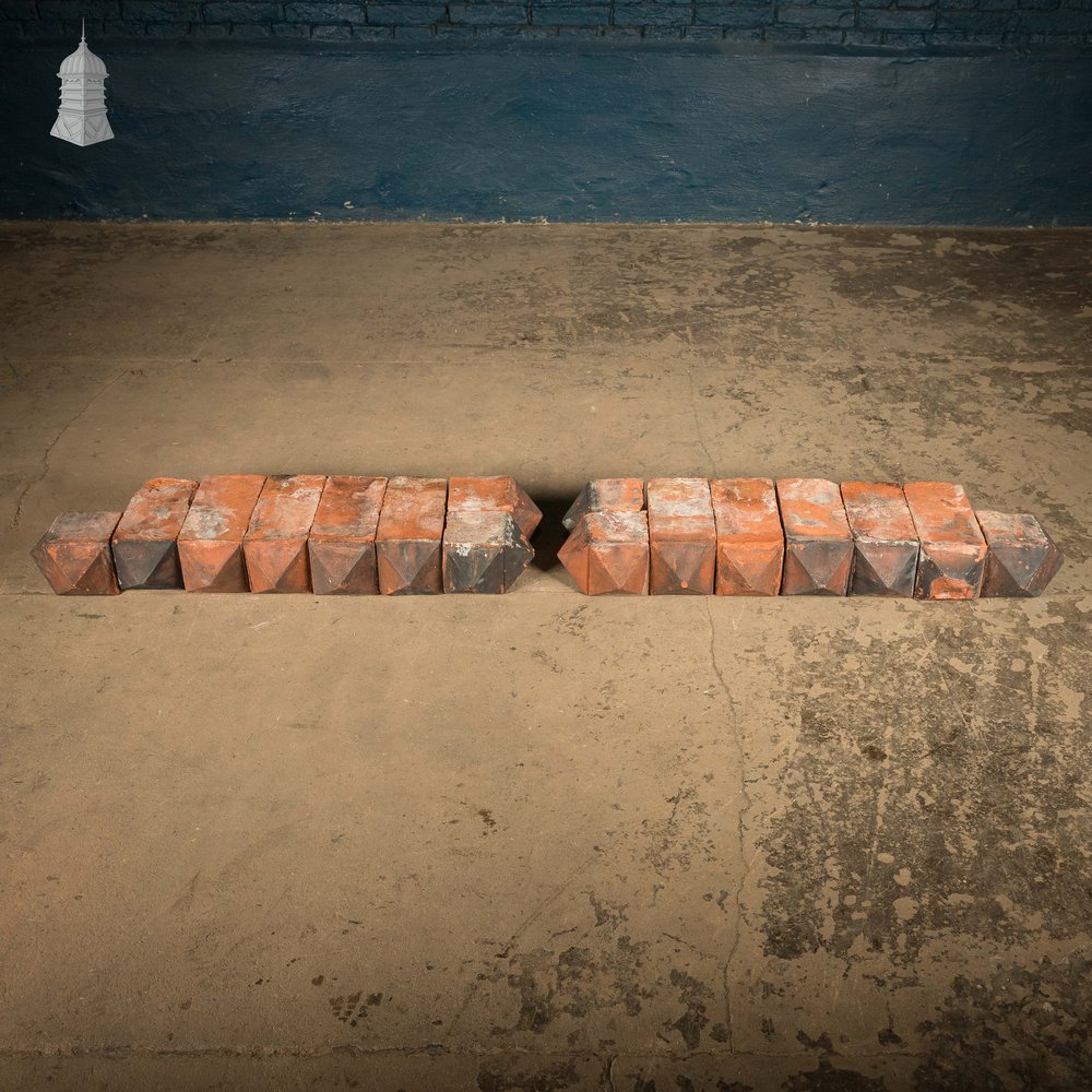 Pyramid Stud Decorative Bricks, Batch of 16