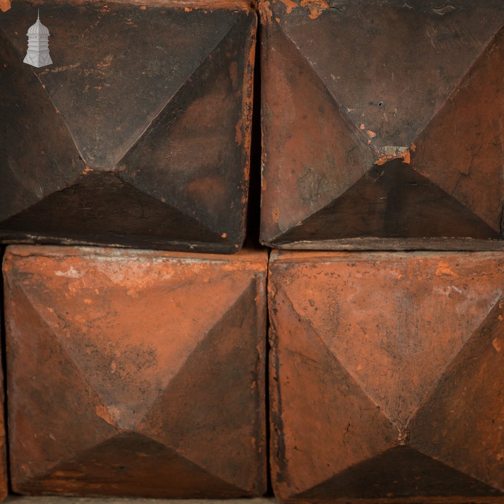 Pyramid Stud Decorative Bricks, Batch of 16