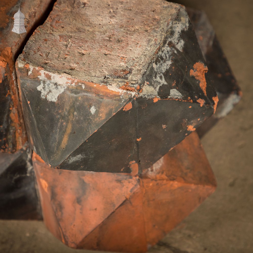 Pyramid Stud Decorative Bricks, Batch of 16