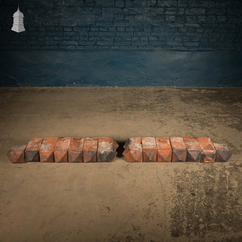 Pyramid Stud Decorative Bricks, Batch of 16