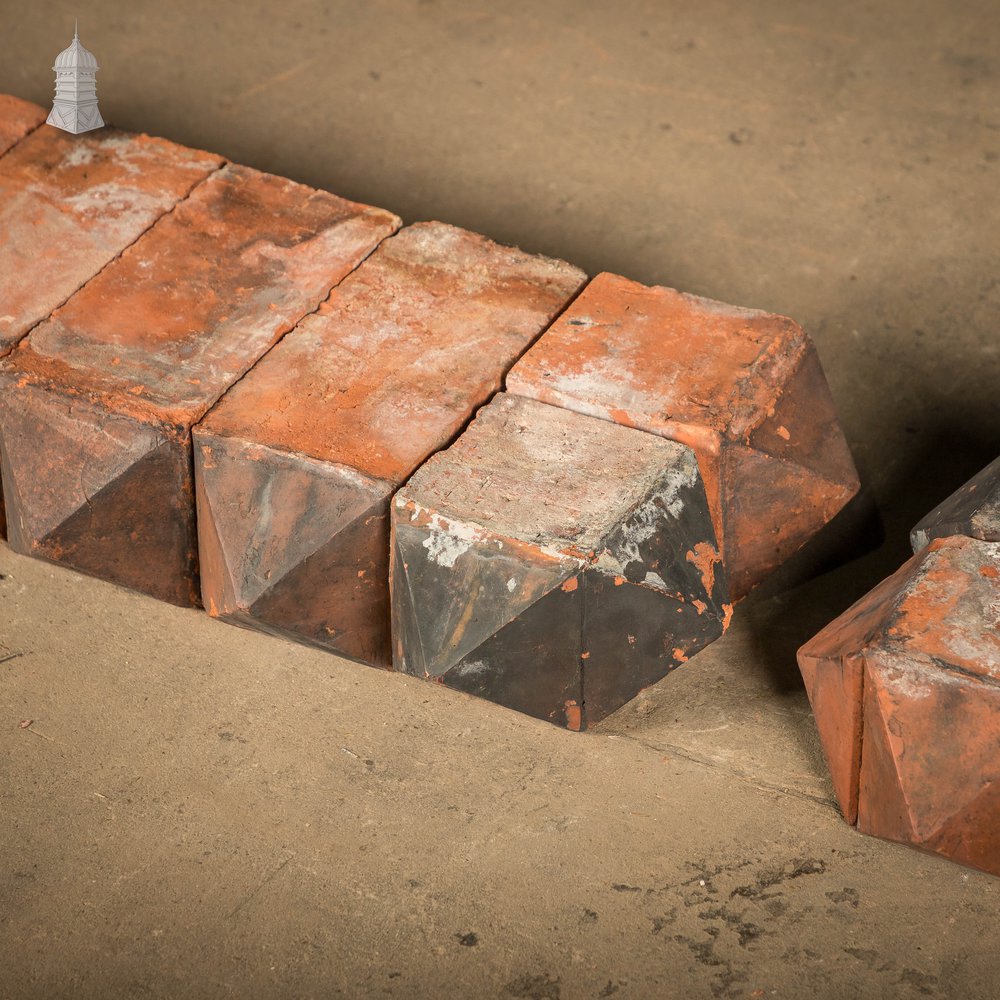 Pyramid Stud Decorative Bricks, Batch of 16