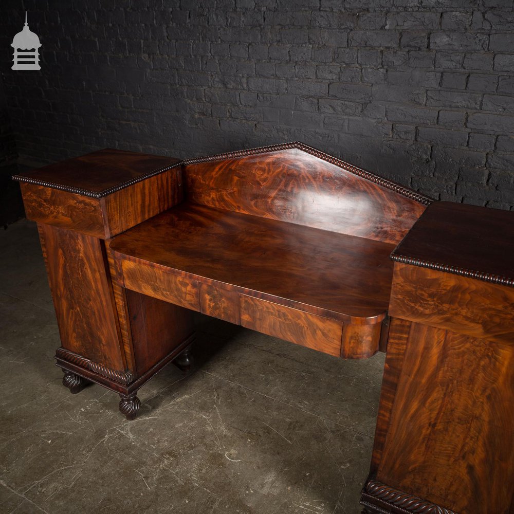 18th Century Regency Flame Mahogany Drop Centre Sideboard